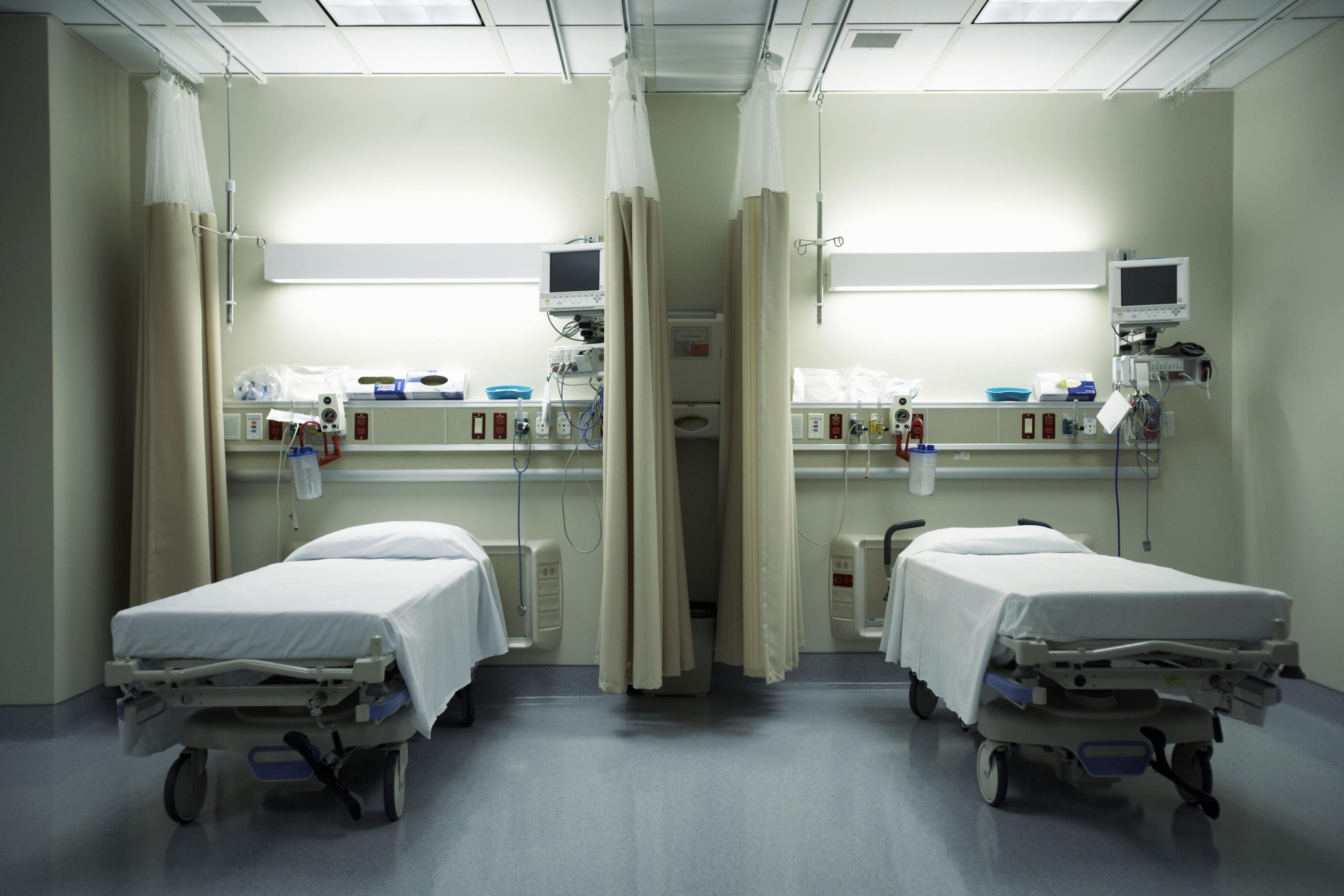 Empty Hospital Beds